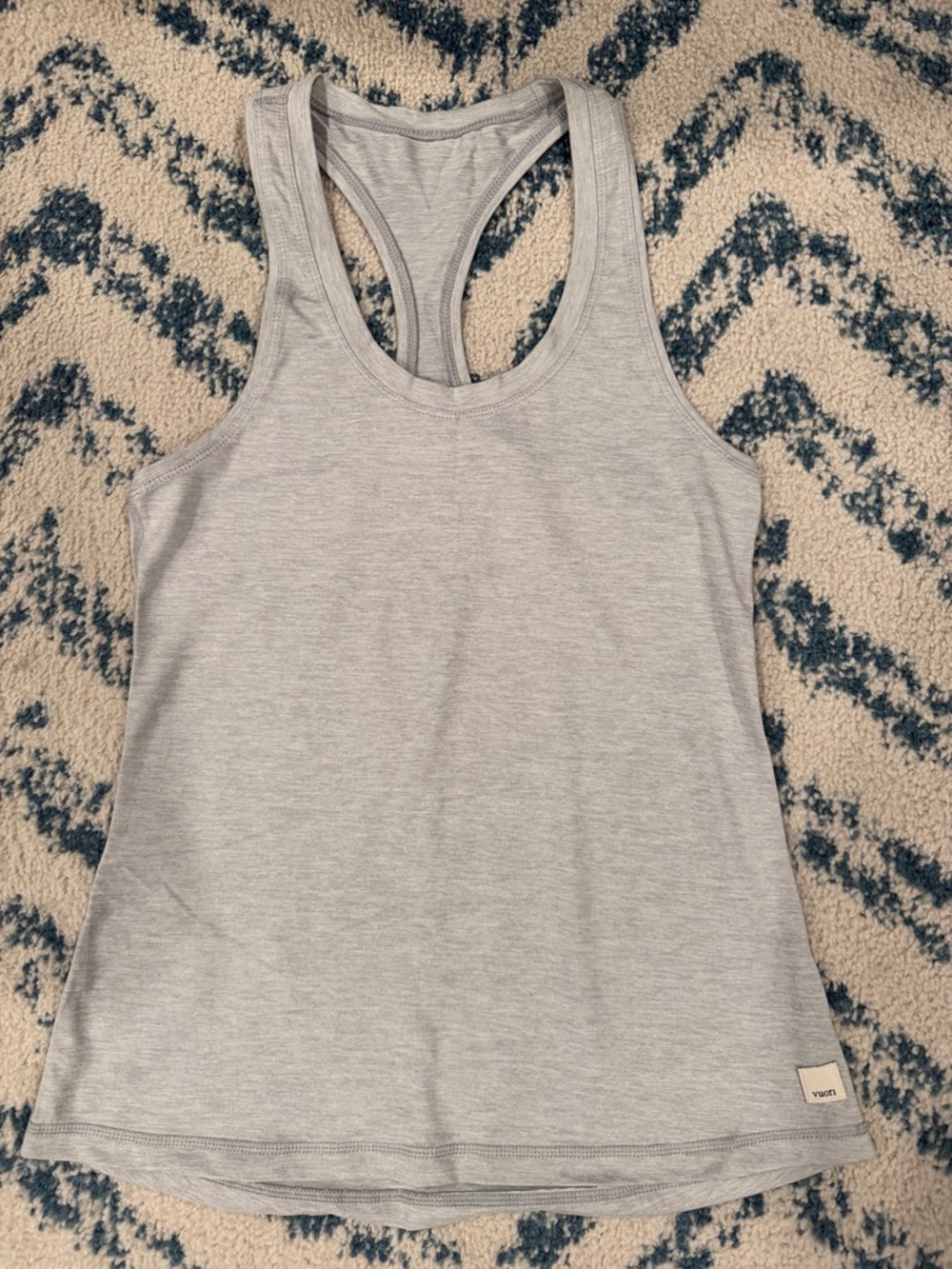 VUORI Light Gray Racerback Tank Top